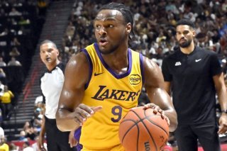 Bronny James monte en régime en Summer League KEYSTONE/AP/David Becker